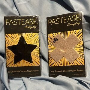 Pastease Black Star and Nude Cross Pasties